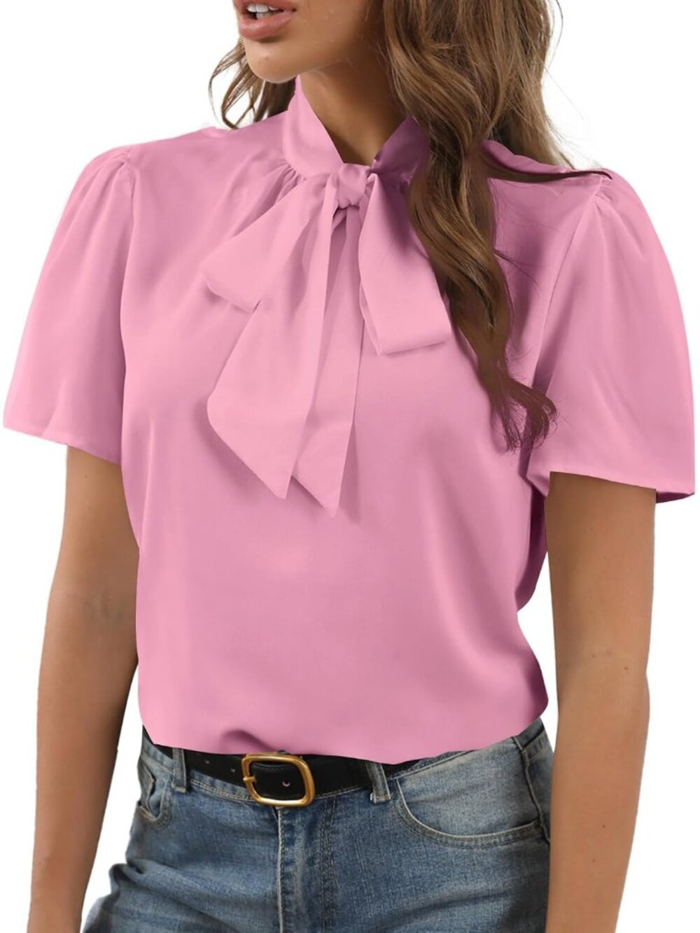 Women's Bow Tie Knot Elegant Blouse